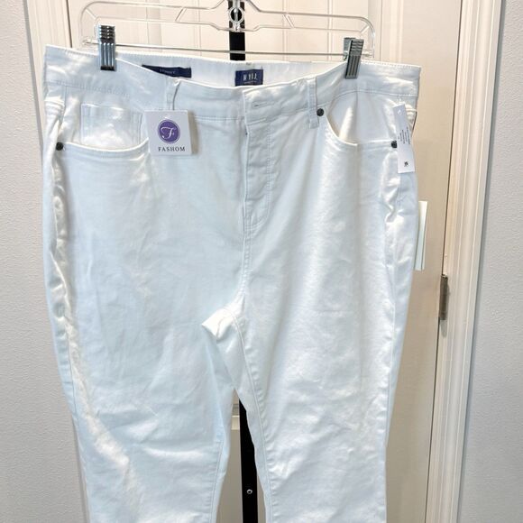 NYDJ Ami Skinny Jeans White Size 14 NWT Lift Tuck High Rise Soft - Picture 6 of 16